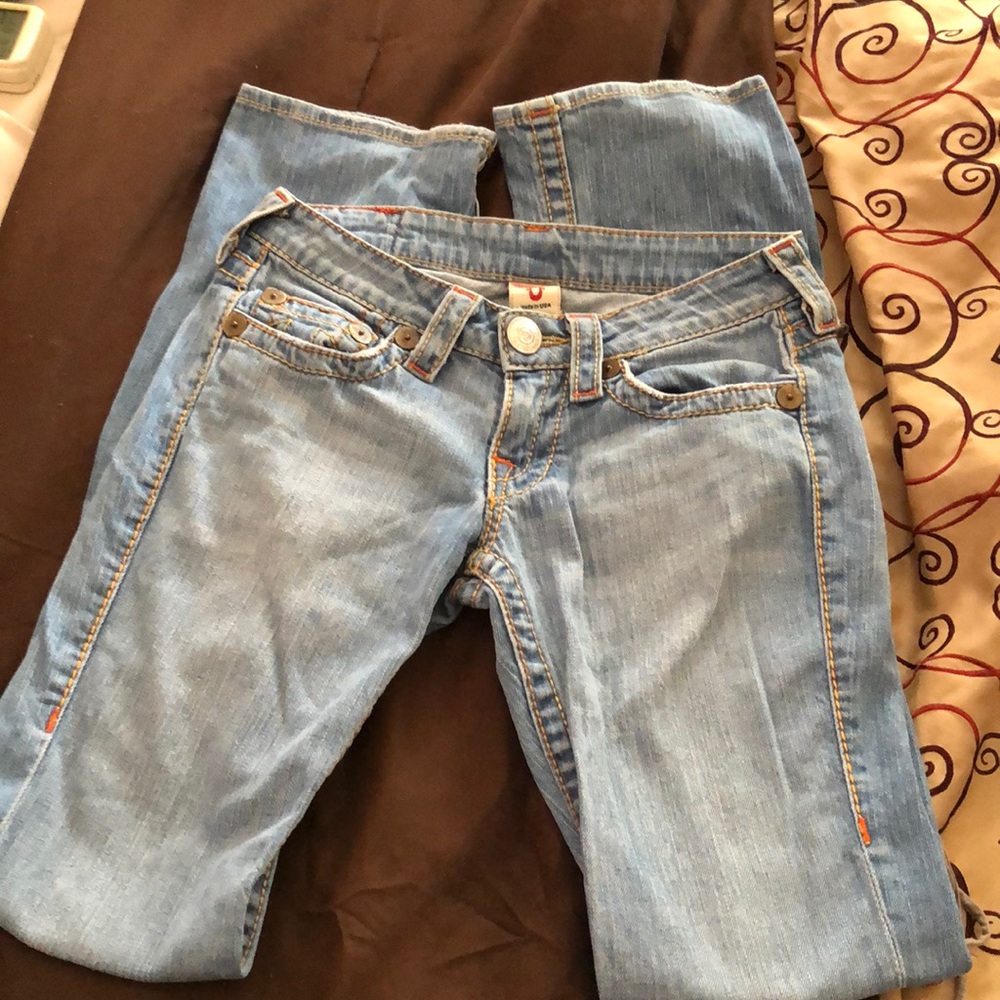 True Religion Blue Jeans size 26x31